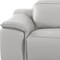 Homeroots 107" Light Gray Italian Leather Reclining Metal USB Sofa 720281 - alternate 4