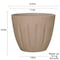 L&G 10 in. H X 12 in. W X 12 in. D X 12 in. D Polyresin Spritzer Planter Terracotta PVI8012TTI - alternate 3