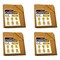 Mytee Products 6ft x 8ft Tan Canvas Tarp 12oz Heavy Duty Water Resistant, 4PK CT6-8-Tx4 - alternate 1