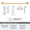 Amerock Monument Champagne Bronze Contemporary 18 in 457 mm Towel Bar BH36083CZ - alternate 2