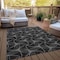 Homeroots 3' X 5' Black And Ivory Geometric Washable Indoor Outdoor Area Rug 614059 - alternate 2