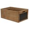 Homeroots Set of Three Brown Solid Wood Crate, 3PK 487687 - alternate 2