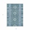 Homeroots 9' X 12' Blue Geometric Washable Indoor Outdoor Area Rug 607438 - alternate 2