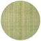 Homeroots 8' Artichoke Green Fern Green And Gold Round Striped Washable Indoor Outdoor Area Rug 616396 - alternate 3
