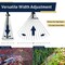 Kings County Tools Adjustable Metal Rake for Leaves Leaf Rake w/ Expandable Head & Long Telescopic Handle Yard Rake GW33A02-01 - alternate 2