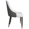 Leisuremod Allure Modern Dining Chair In Black Fabric and Oak Wood Legs AC49WBL - alternate 3