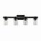 Jonathan Y Bungalow 32" 4-Light Iron/Seeded Glass Rustic Farmhouse LED Vanity Light, Oil Rubbed Bronze JYL7510A - alternate 2