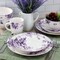 Elama Traditional Purple Rose 16 Piece Stoneware Dinnerware Set EL-PURPLE-ROSE - alternate 2