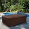 Mr. Bar-B-Q Premium Patio Cover, 120 in L, 90 in W, 40 in H, Polyethylene, Brown 07843BB - alternate 2