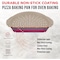 Emporio Kitchen Non-Stick Pizza Pan with Silicone Handle, 13in Carbon Steel, Perforated, White Marble EKPIZAPSIL1 - alternate 2
