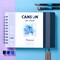 Canson Artist Series Montval Watercolor Art Book, Fabric Cover, Side Wire Binding, 48 Sheet, 8.3x5.8 inch C31200L003 - alternate 2