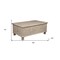 Homeroots 49" Natural Solid Wood Distressed Lift Top Coffee Table 521935 - alternate 2