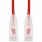 Add-On 6IN RJ-45 MALE TO RJ-45 MALE CAT6 STRAIGHT RED SLIM UTP COPPER PVC PAT ADD-0-5FSLCAT6-RD - alternate 1