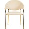 Leisuremod Bella Collection Modern Dining Chair in Off White, 2PK BC21OW2 - alternate 2