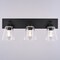 Vaxcel Lowell 3-Light Vanity Light, Matte Black, Clear Glass, 24-In. Wide W0589 - alternate 4