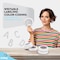 Enday Masking Tape, 1" x 60 Yards, White, 6PK 8152-6 - alternate 2