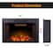 Edendirect 50-in W Black Wall mount LED Wall-mount Electric Fireplace with Remote Control Included ZR-EF50T - alternate 2