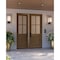 Doornmore G5004, 74.5" x 98" ( 2x36" Door) Left Hand, Mahogany SDL 4 Lite, 1/2 Lite Exterior Door G5004-SW-3696_2_LI - alternate 1