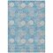 Homeroots 3' X 5' Sky Blue Gray And Ivory Polka Dot Washable Indoor Outdoor Area Rug 594280 - alternate 2