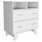 Homeroots 32" White Two Drawer Dresser With Open Shelving 544030 - alternate 3
