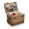 Picnic Time Family Of Brands Yellowstone Picnic Basket, Moka Collection - Brown with Beige & Red Accents 216-76-777-000-0 - alternate 2