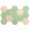 Apollo Tile Amalfi 9x8 in. Mint Green with Copper flecks Glossy Shell, Terrazzo Hexagon Tile, 5PK APLAQT8801HXGRN - alternate 2