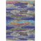 Homeroots 3' X 5' Lavender Pink And Blue Abstract Washable Indoor Outdoor Area Rug 612521 - alternate 2