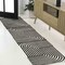 Jonathan Y Odense High-Low Minimalist Angle Geometric Black/White 2 ft. x 8 ft. Runner Rug SCN101G-28 - alternate 1