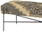 Homeroots 55in Green Brown and Black Upholstered Abstract Cotton Blend Bench 376186 - alternate 2