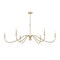 Z-Lite Toussant Modern Gold 6 Light Chandelier 6103-63MGLD - alternate 2