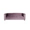 Homeroots 72" Lavender Velvet Sofa With Black Legs 530475 - alternate 2
