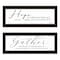Homeroots Set Of Two Gather Together 2 Black Framed Print Wall Art, 2PK 406069 - alternate 1