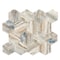 Apollo Tile Blue Beige 10.2 in x 11.7 in Recycled Glass Matte Floor and Wall Mosaic Tile 8.29 sqft/case, 10PK APLNNH8805BLA - alternate 4