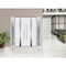 Vdomdoors Steel Double Doors Deux 1744 Natural Oak 2 Sidelight Exterior White Windows Stainless Inserts Singl DEUX1744DEXD-OAKW-RH-W14+72+14 x H80 - alternate 2