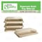 Ecoquality 0.8L Compostable Natural Sugarcane Bagasse With Lid Small Take Out Sushi Tray, 100PK EQ08LSUSHIWL-100 - alternate 3