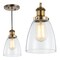 Jonathan Y Cleo 5.5" Adjustable Metal/Glass LED Pendant, Brass Gold JYL3518B - alternate 3
