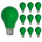 Bulbrite 25-Watt Equivalent Ceramic Green Color A19 Weatherproof Outdoor E26 Medium BaseLED Light Bulb, 10PK 862315 - alternate 1