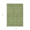 Homeroots 10' X 14' Green And Ivory Geometric Washable Indoor Outdoor Area Rug 596104 - alternate 2