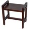 Homeroots 21" X 20" Dark Brown Solid Wood Rectangular Shower Bench 383309 - alternate 1