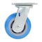 Vestil Polyurethane Swivel Caster 5 In. Diameter x 2 In. Width 771 Lb. Capacity Light Blue/Gray CST-KB-5X2PUP-S - alternate 5