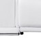 Homeroots 134" White Italian Leather Reclining Metal USB Sofa 720298 - alternate 2