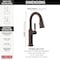 Delta Renaldi Single Handle Pull-Down Bar / Prep Faucet Venetian Bronze 9984-RB-DST - alternate 2