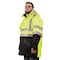 Game Workwear Hi-Vis 6-in-1 Jacket, 100% Polyester PU Coated Fabric, Hi Vis Lime, S 1355 - alternate 2
