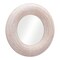 Homeroots 32" Beige Round Framed Accent Mirror 524073 - alternate 3