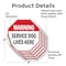 Signmission Warning Service Dog Lives Here, 4 inch X 4 inch, Vinyl Decal, 5PK OC-D-5PACK-4-192 - alternate 3