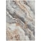Homeroots 8' X 10' Silver And Copper Abstract Washable Indoor Outdoor Area Rug 618433 - alternate 2