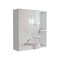 Homeroots 18" Silver And White Wood Floating Bathroom Vanity 543573 - alternate 1