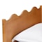 Baxton Studio Malaya Modern Oak Brown Wood Full Daybed with Scalloped Edges 256-14023-ZORO - alternate 4