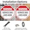 Signmission Warning Service Dog Lives Here, 10 inch X 10 inch, Plastic Sign, 2PK OC-P-2PACK-10-192 - alternate 2