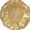 Homeroots 6in Gold Cast Iron Handmade Leaf Trinket Tray 713017 - alternate 2
